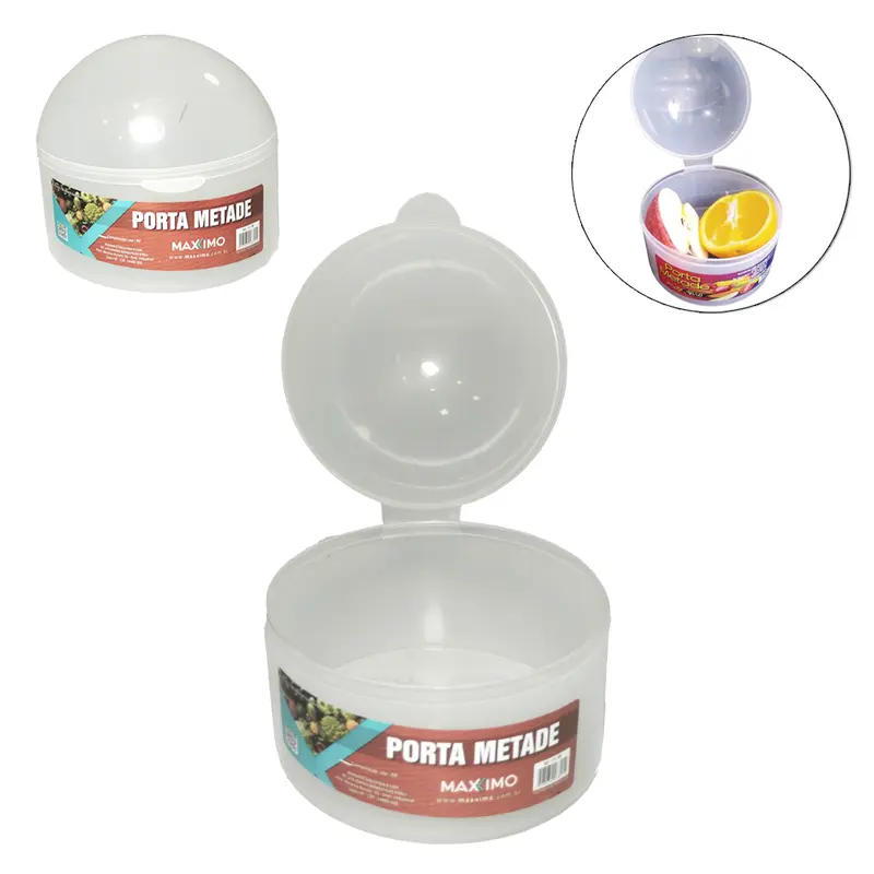 PORTA CONDIMENTO DE PLASTICO PORTA METADE 9X10,5CM DE Ø