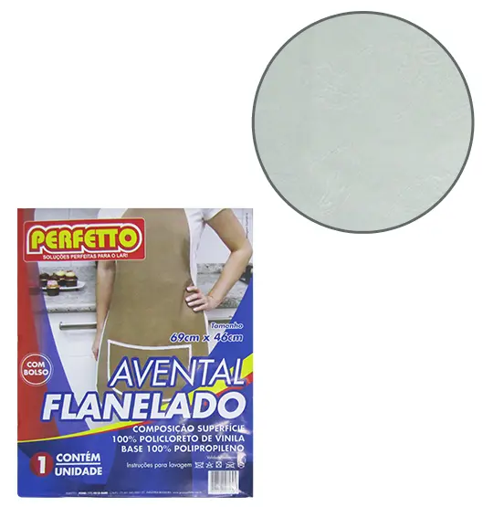 AVENTAL FLANELADO PARA COZINHA COM BOLSO COLORS 69X46CM