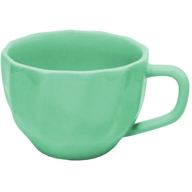 XICARA DE PORCELANA PRISMA PARA CHA TIFANI VERDE 200ML
