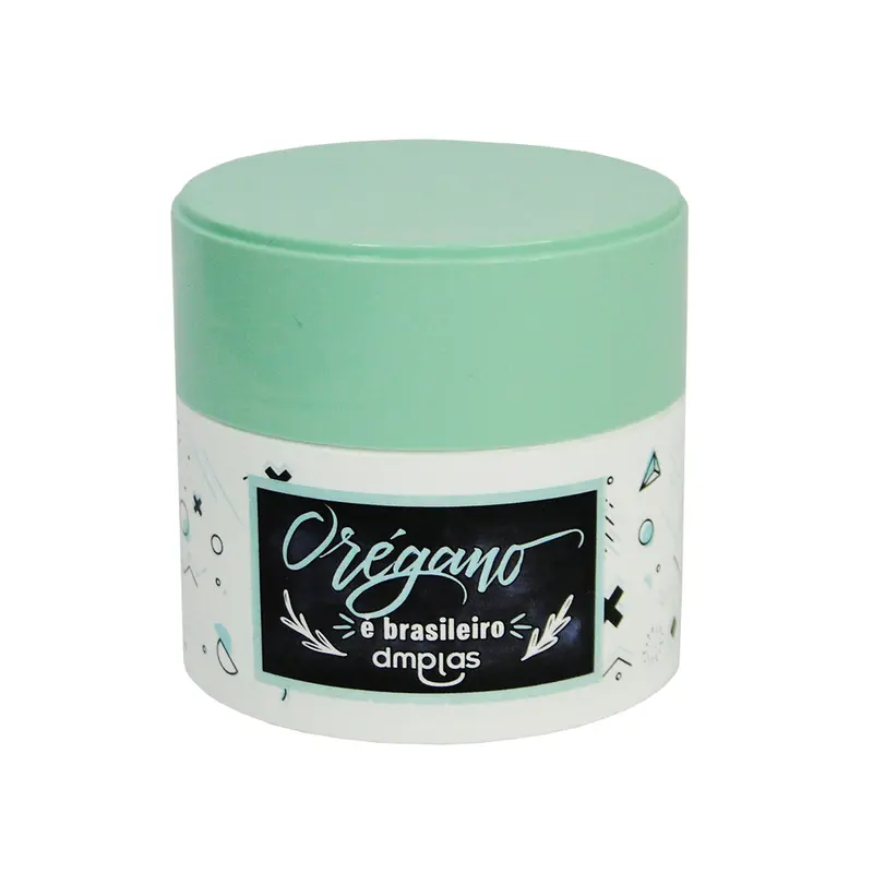 ORGANIZADOR DE PLASTICO REDONDO OREGANO COM TAMPA 80ML