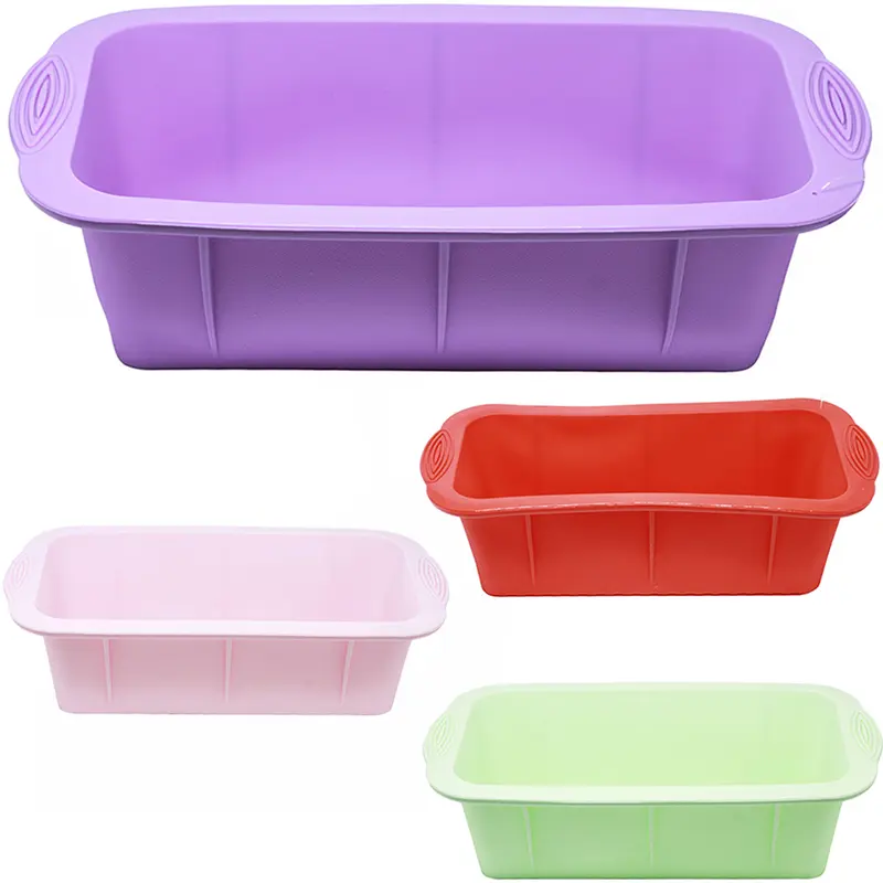FORMA DE SILICONE RETANGULAR PARA BOLO / PAO 25X12X7CM