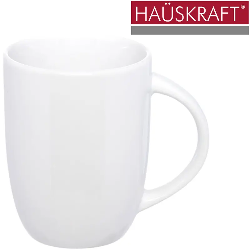 CANECA DE PORCELANA BRANCA HAUSKRAFT 265ML