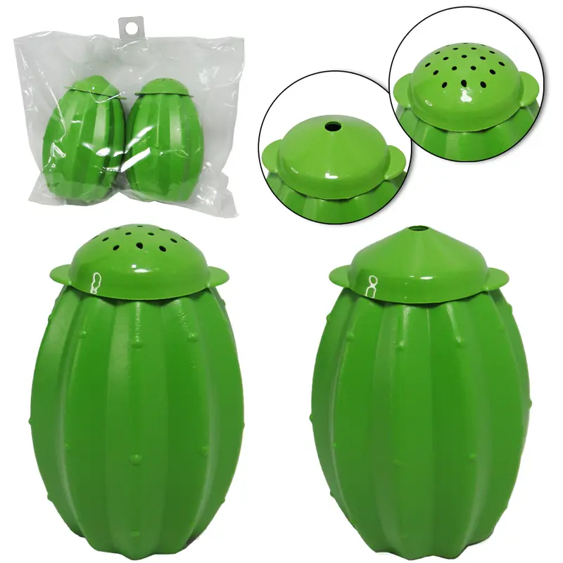 SALEIRO COM PALITEIRO DE PLASTICO CACTO 130ML 9,5X6CM DE Ø