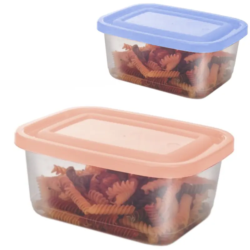 CAIXA / POTE DE PLASTICO RETANGULAR PRIME TRANSPARENTE COM TAMPA 2L