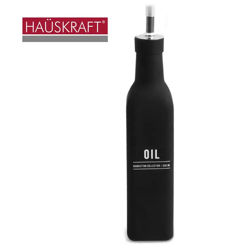 AZEITEIRO DE VIDRO COM BICO DOSADOR DE INOX MANHATTAN HAUSKRAFT 300ML
