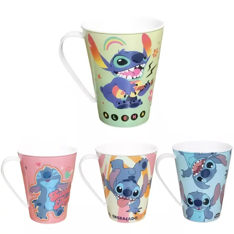 CANECA DE PLASTICO STITCH 360ML