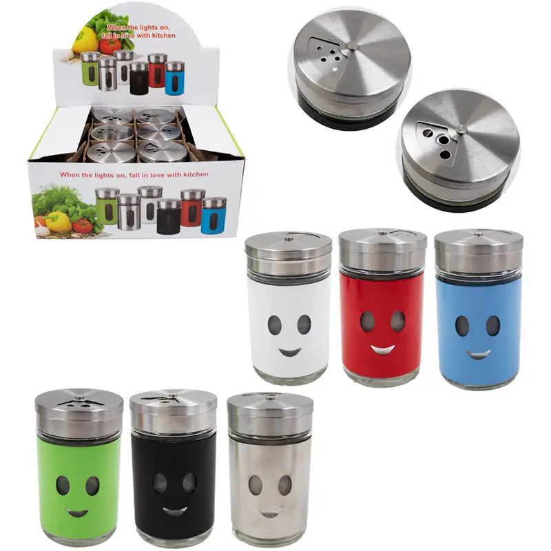 PORTA CONDIMENTO / QUEIJEIRA DE VIDRO / INOX CARINHA 80ML