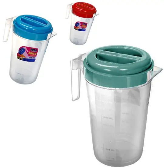 JARRA DE PLASTICO COM TAMPA COLORS 2,75L