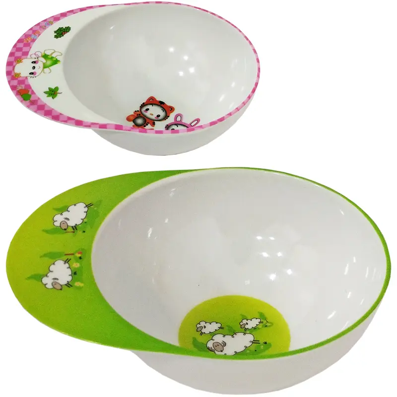 TIGELA DE MELAMINA REDONDA COM ALCA 250ML 14X11X4,5CM