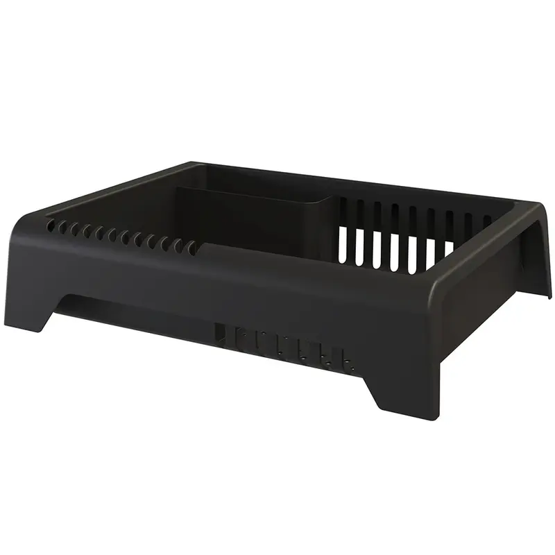 ESCORREDOR SECADOR DE PRATOS DE PLASTICO SMILE PRETO 44X34X11CM