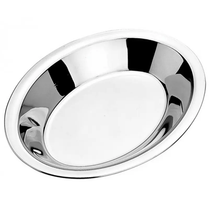 TRAVESSA DE INOX OVAL FUNDA 26X21CM