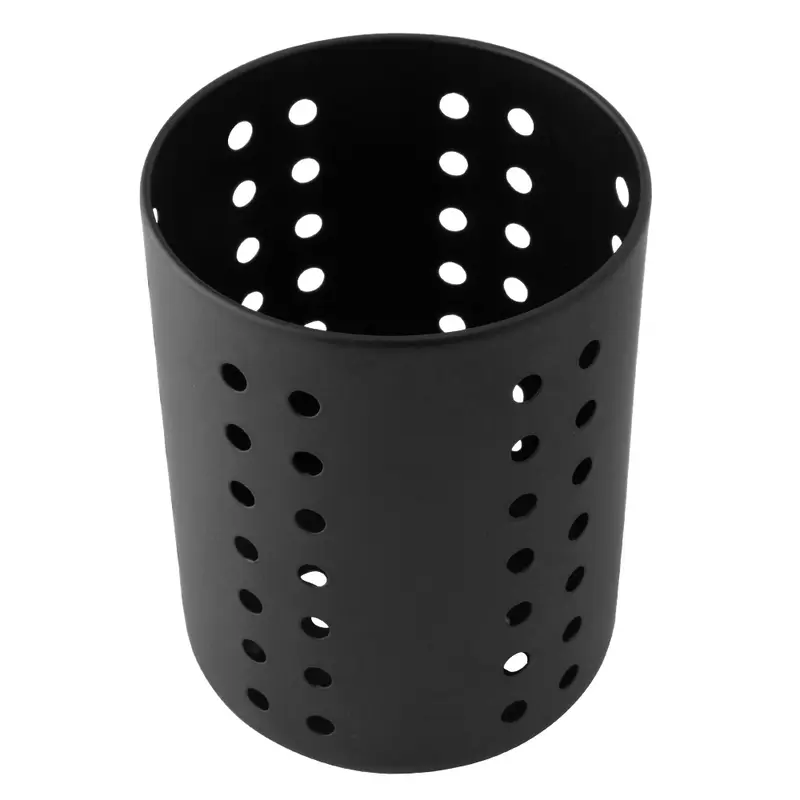 PORTA TALHER / ESCORREDOR DE TALHER DE INOX REDONDO VAZADO BLACK 12,5X9,7CM DE Ø