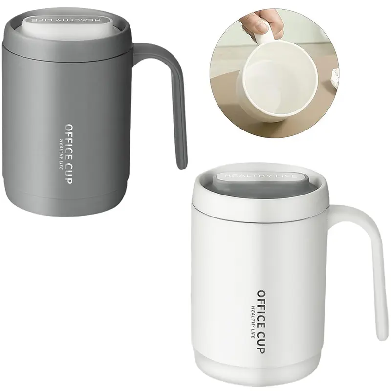 CANECA DE PLASTICO COM TAMPA 500ML