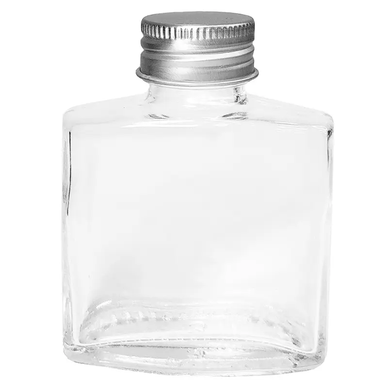 POTE FRASCO DE VIDRO COM TAMPA DE METAL 50ML
