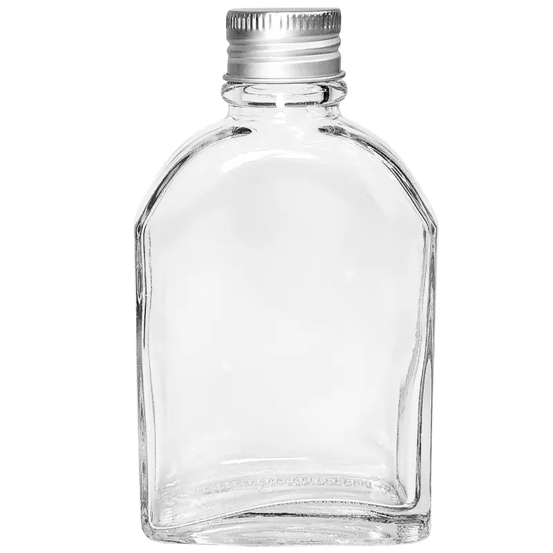 POTE FRASCO DE VIDRO COM TAMPA DE METAL 100ML