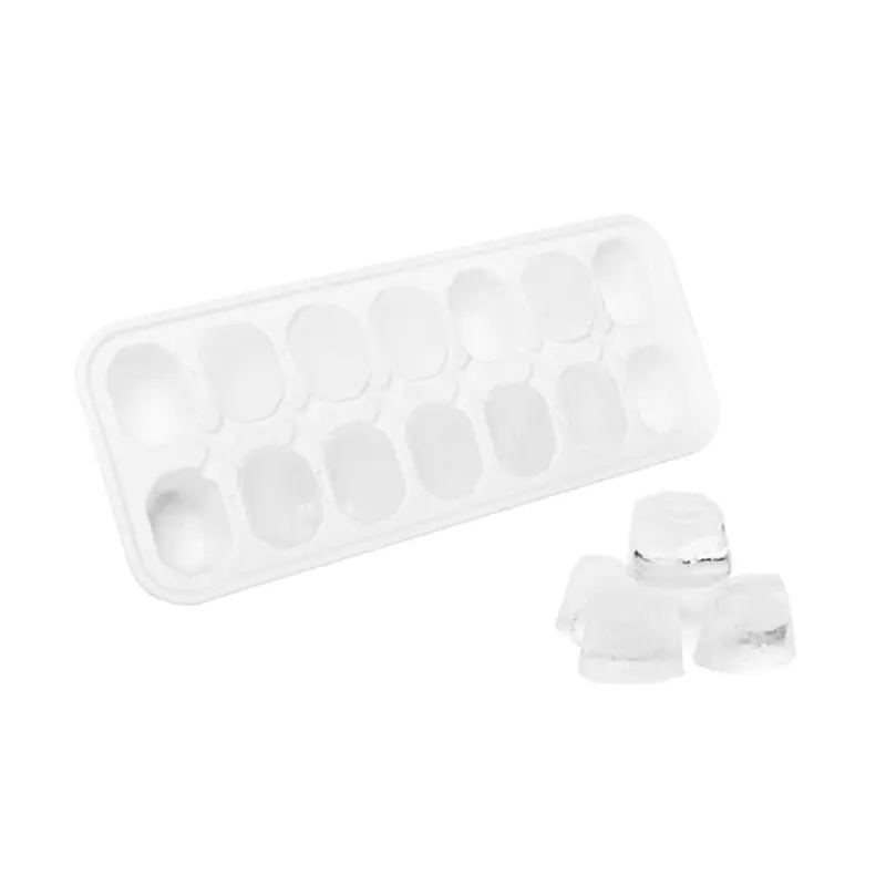 FORMA DE GELO COM 14 CAVIDADES DE PLASTICO 27X11X3,5CM