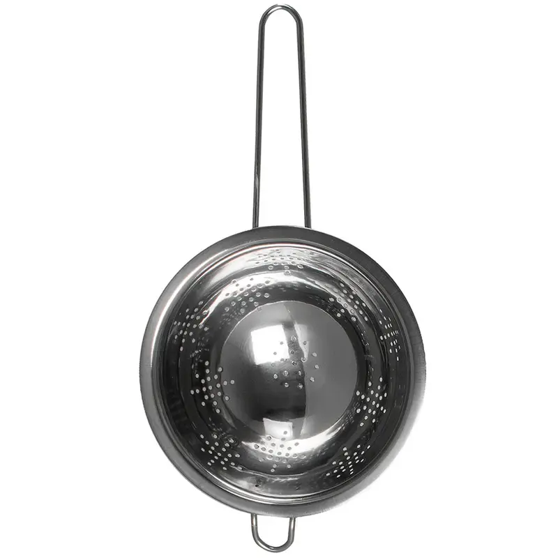 ESCORREDOR DE MASSAS DE INOX COM CABO 36,5X20CM DE Ø