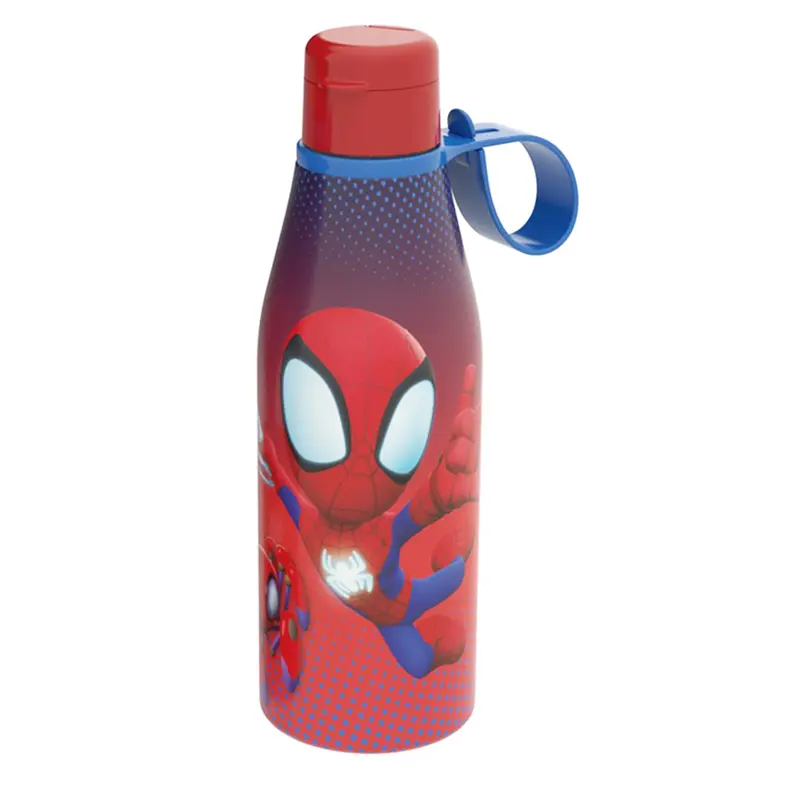 GARRAFA SQUEEZE DE PLASTICO PP SPIDEY AMAZING FRIENDS 530ML