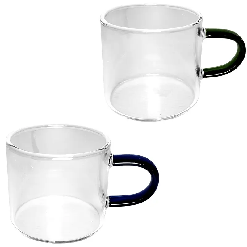 CANECA XICARA DE VIDRO BOROSSILICATO PARA CAFE / CAPPUCCINO 100ML