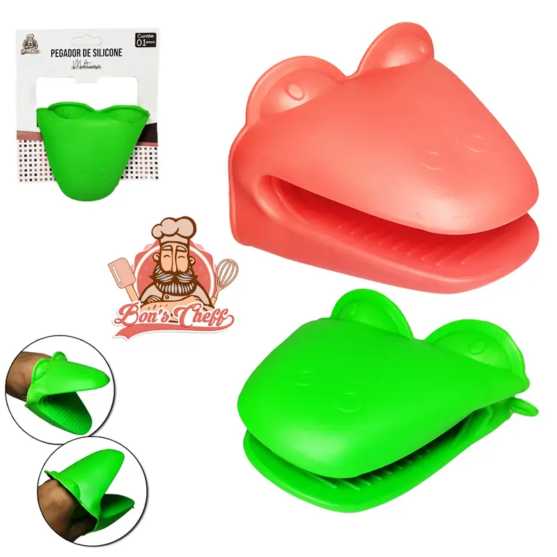 LUVA PEGADOR DE COZINHA DE SILICONE 10X8CM