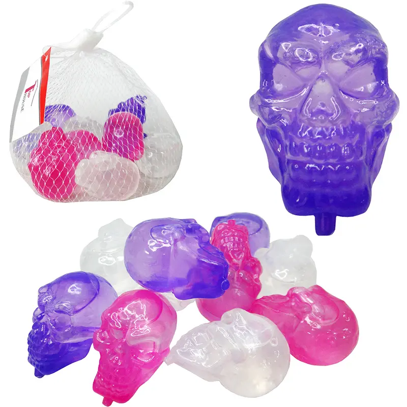 CUBO DE GELO ECOLOGICO CAVEIRA COLORS COM 10 PECAS NA REDE