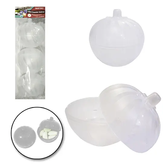 PORTA CONDIMENTO DE PLASTICO CEBOLINHA MINI GUARDA SOBRAS COM 3 PECAS
