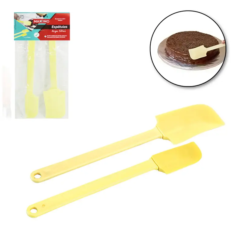 ESPATULA DE PAO DURO DE PVC COM 2 PECAS