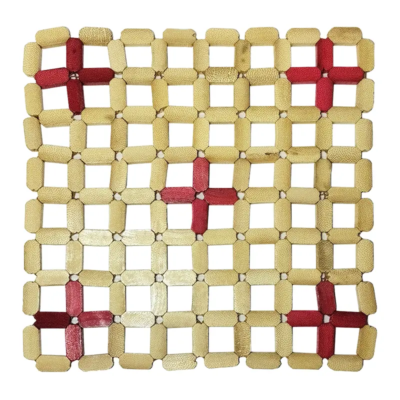 DESCANSO DE PANELA DE BAMBU QUADRADO 19,5CM