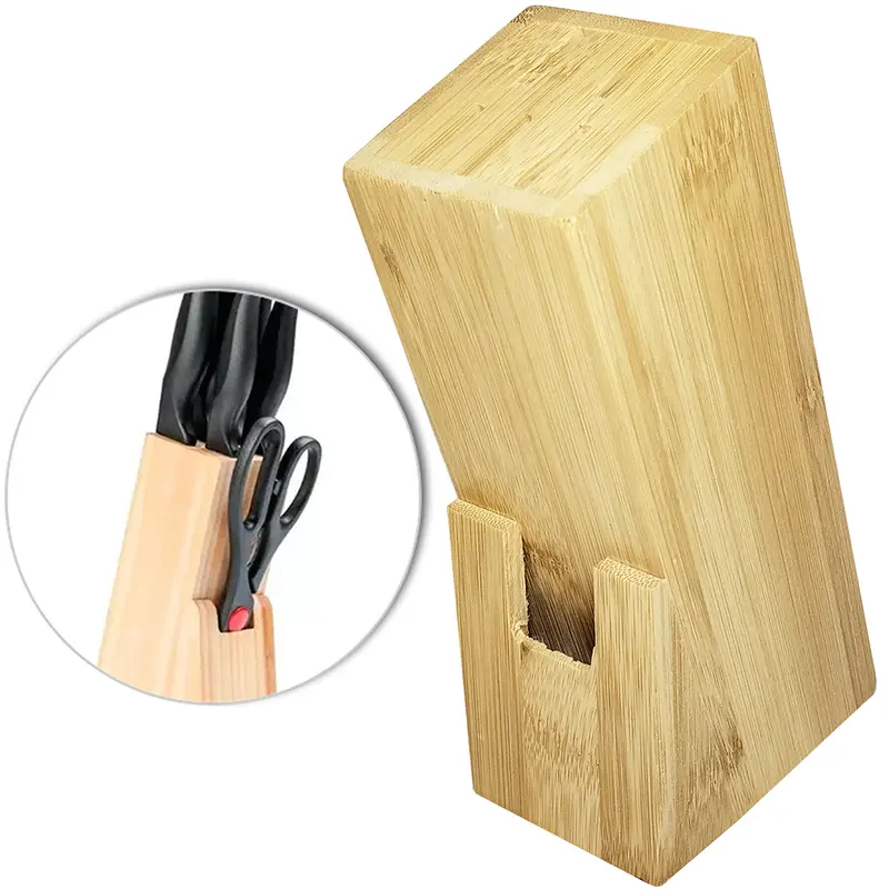 ORGANIZADOR / CEPO DE BAMBU PARA FACAS 19,2X9,8X5,6CM