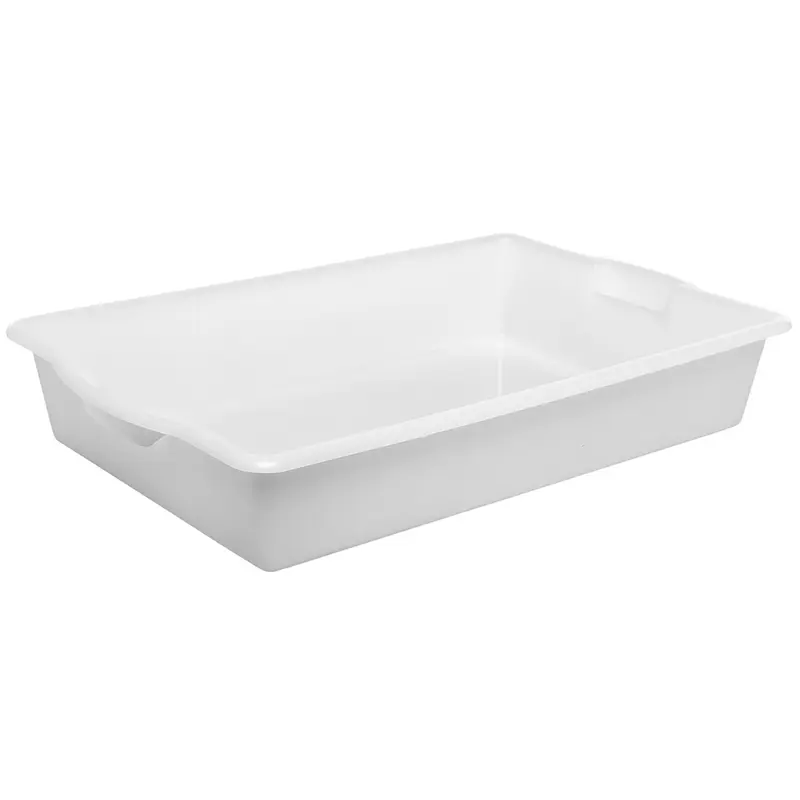 CAIXA DE PLASTICO RETANGULAR LEITOSA MULTIUSO 7L 44X28X5,5CM