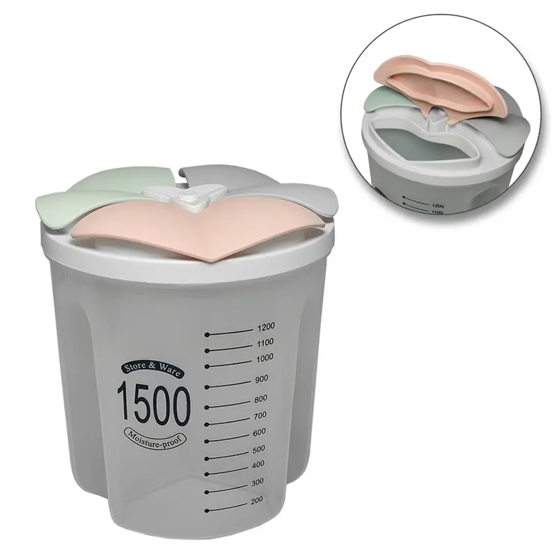POTE ORGANIZADOR DE PLASTICO REDONDO COM 3 DIVISORIAS MULTIUSO 1,5L 16X14CM DE Ø