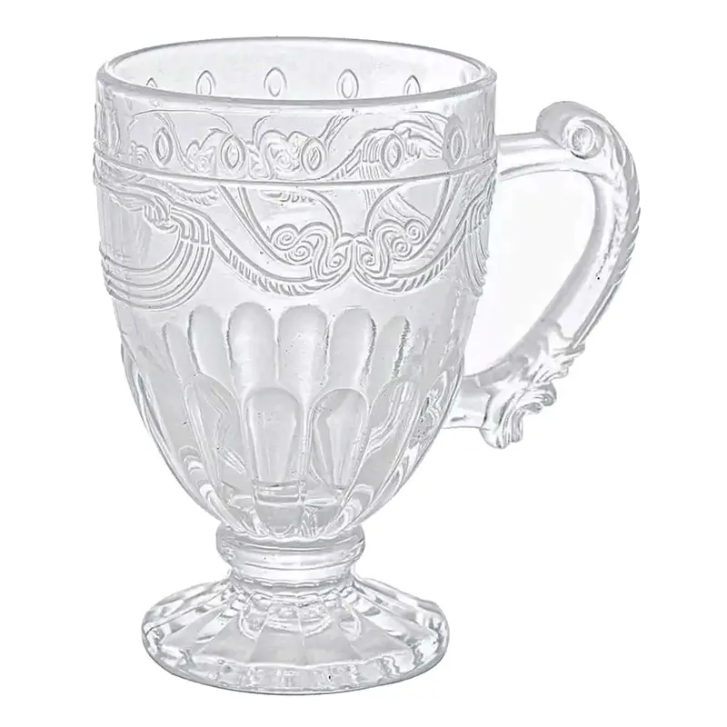CANECA XICARA DE VIDRO CRISTAL PARA CAFE / CAPPUCCINO PROVENCE 190ML
