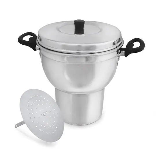 CUSCUZEIRA DE ALUMINIO Nº14 POLIDO 1250ML