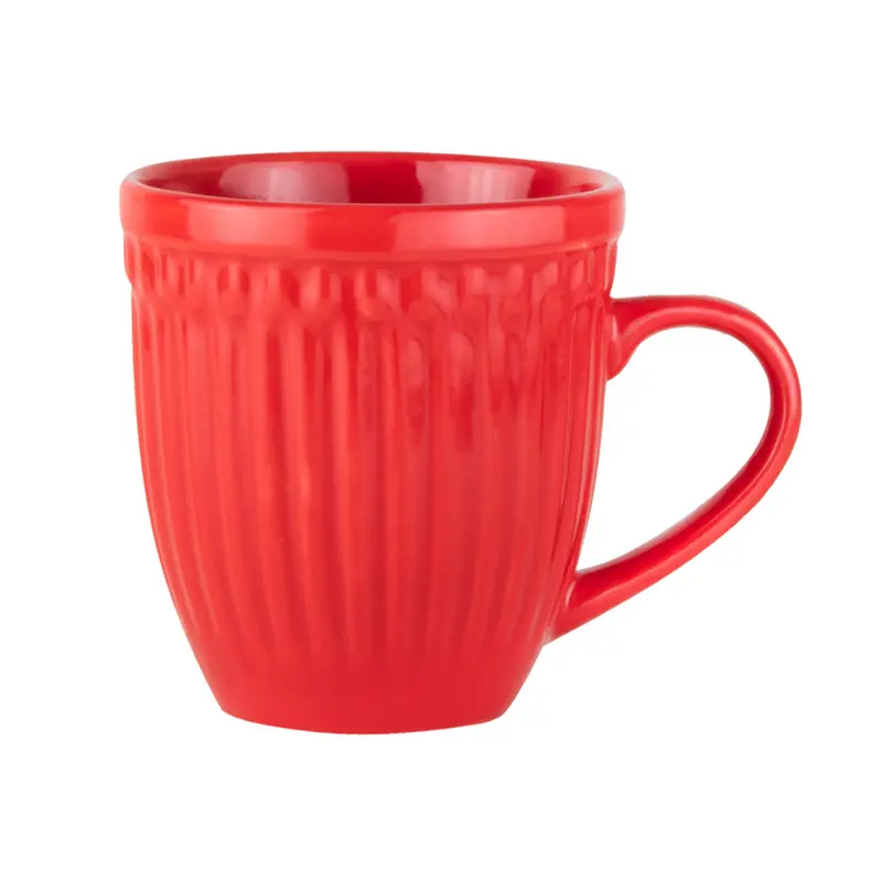 CANECA DE PORCELANA ATENAS VERMELHA 350ML