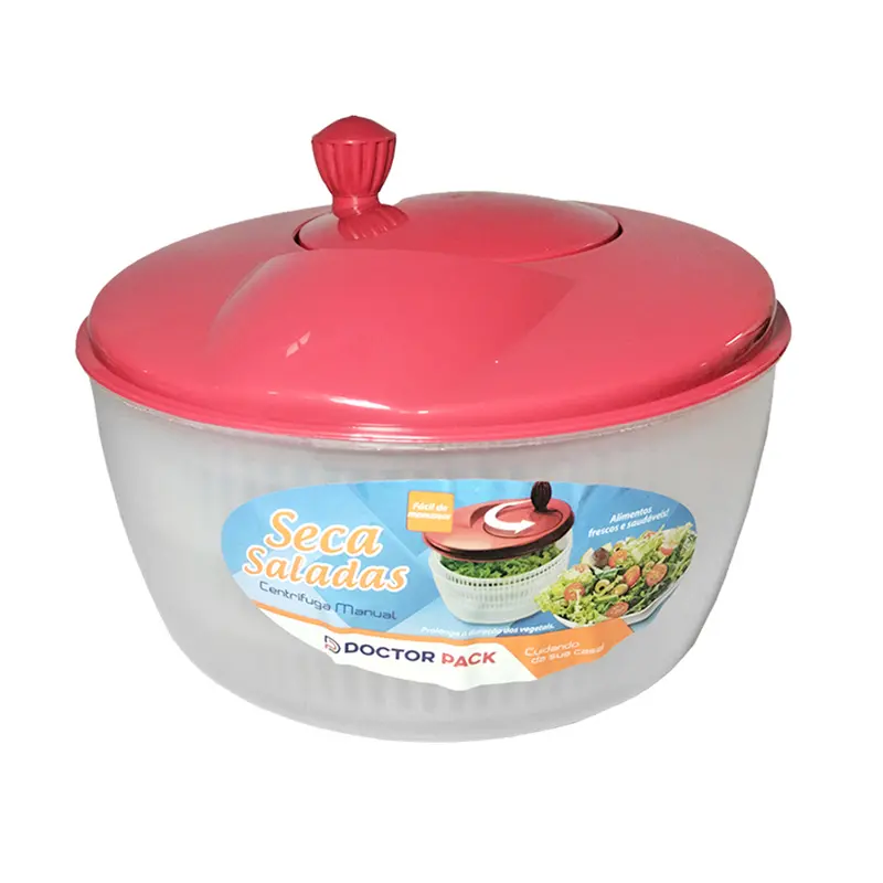 SECA SALADA DE PLASTICO DOCTOR PACK VERMELHO 4L
