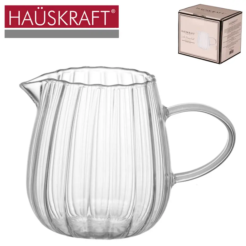 LEITEIRA DE VIDRO LINHA BOROSSILICATO LOTUS HAUSKRAFT PREMIUM 300ML
