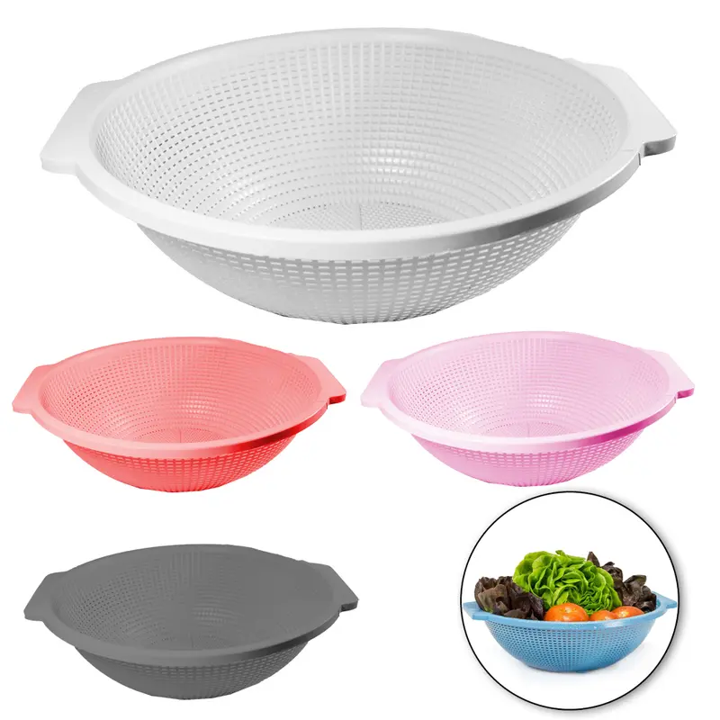 ESCORREDOR DE MASSAS DE PLASTICO COM ALCA 9X31CM DE Ø