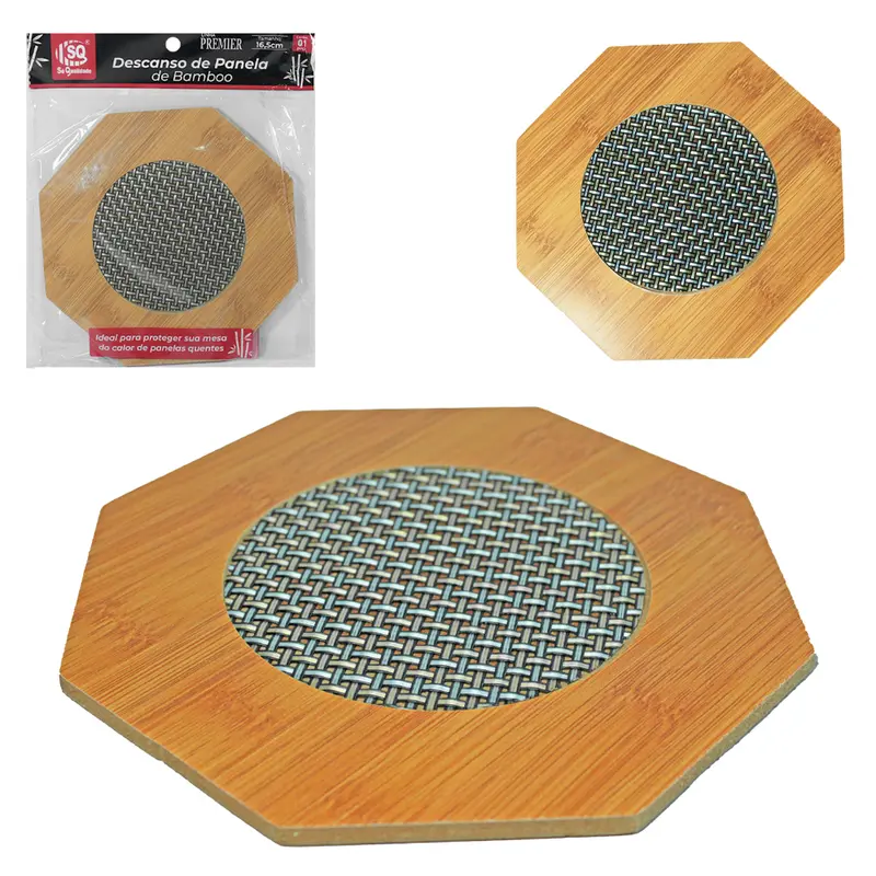 DESCANSO DE PANELA DE BAMBU SORTIDOS 16,5CM