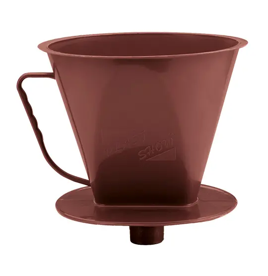 PORTA FILTRO / COADOR DE CAFE 103 DE PLASTICO MARROM 13X13,5CM DE Ø