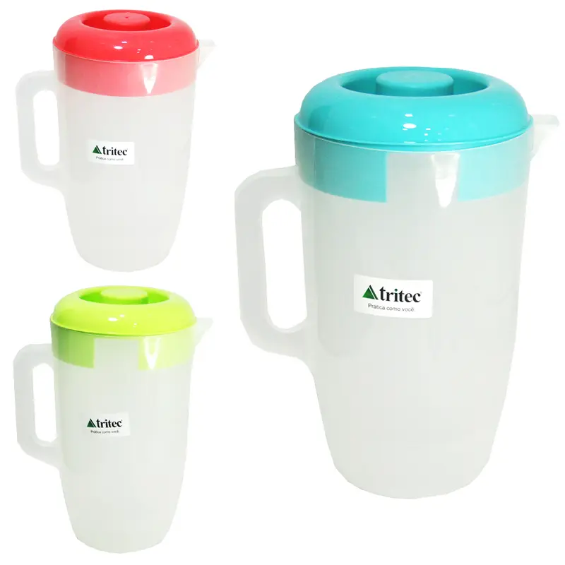JARRA DE PLASTICO COM TAMPA COLORS 4L