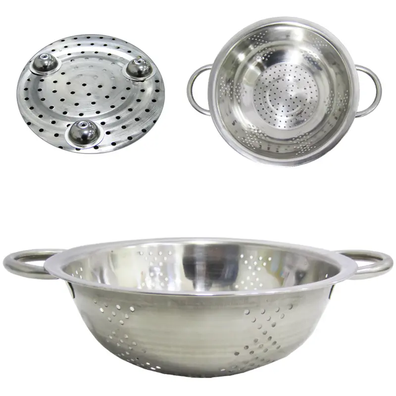 ESCORREDOR DE MASSAS DE INOX 7X21CM DE Ø