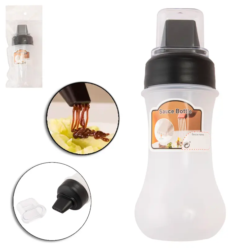 PORTA CONDIMENTO DE PLASTICO COM TAMPA DE ACRILICO 280ML