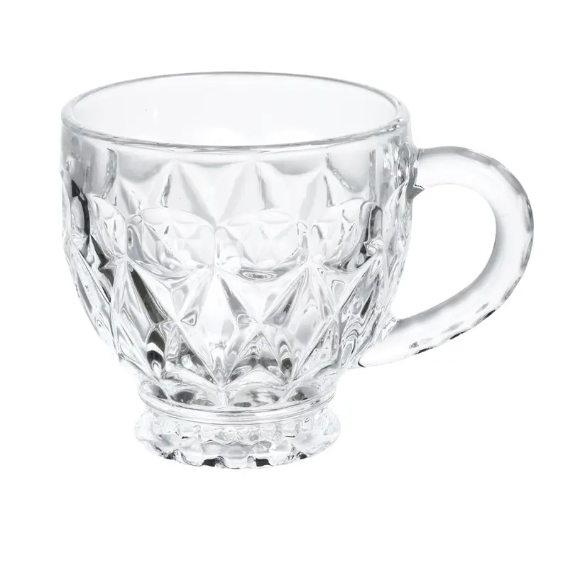 CANECA XICARA DE VIDRO CRISTAL PARA CHA VIENNA 200ML