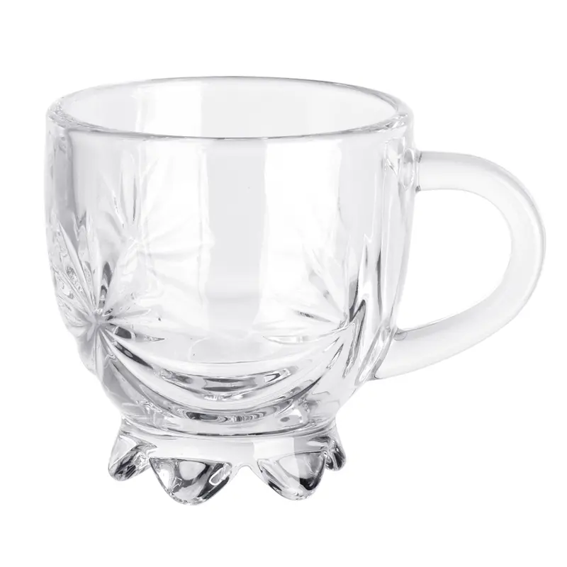 CANECA XICARA DE VIDRO CRISTAL PARA CHA VICTORIA 160ML