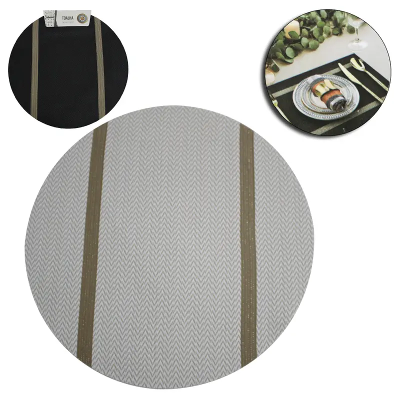 TOALHA LUGAR AMERICANO DE PVC REDONDA 38CM DE Ø