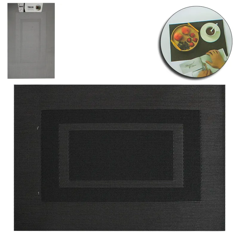 TOALHA LUGAR AMERICANO DE PVC RETANGULAR 45X30CM