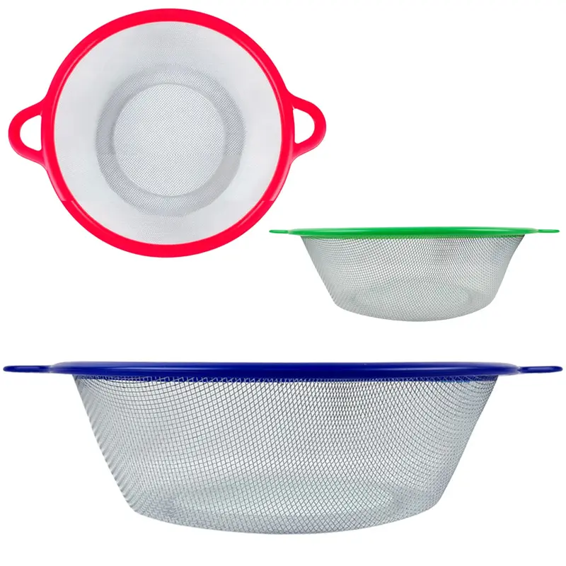 PENEIRA COADOR COM ALCA PLASTICO 7X28X22,5CM DE Ø