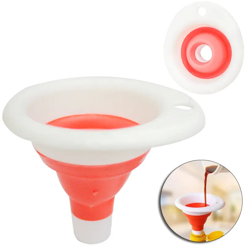 FUNIL DE SILICONE RETRATIL ECOLUMI 8,5X7,5X7CM