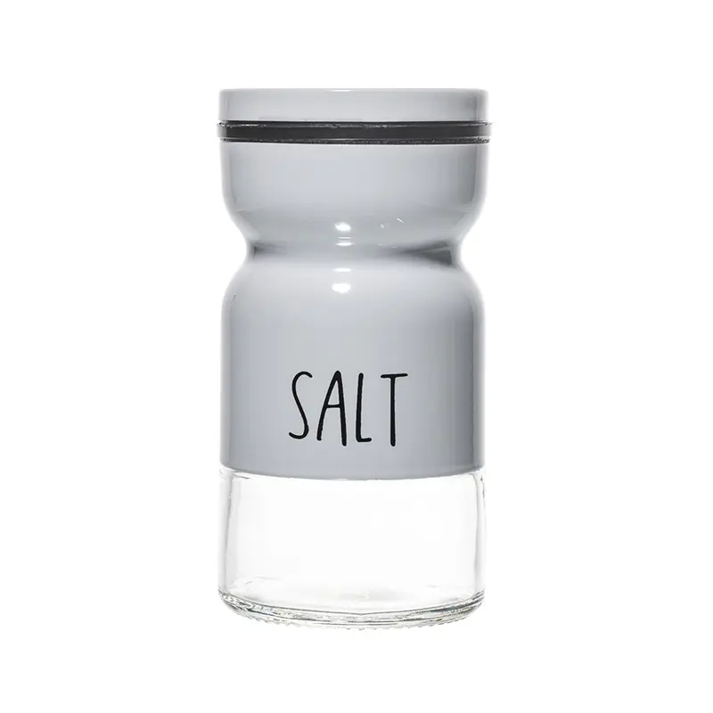 SALEIRO DE MESA DE VIDRO / INOX BRANCO 120ML DP PLAY