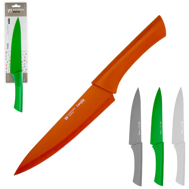FACA DE CARNE / PEIXEIRA INOX 7'' CABO PLASTICO CHEF CANDIE